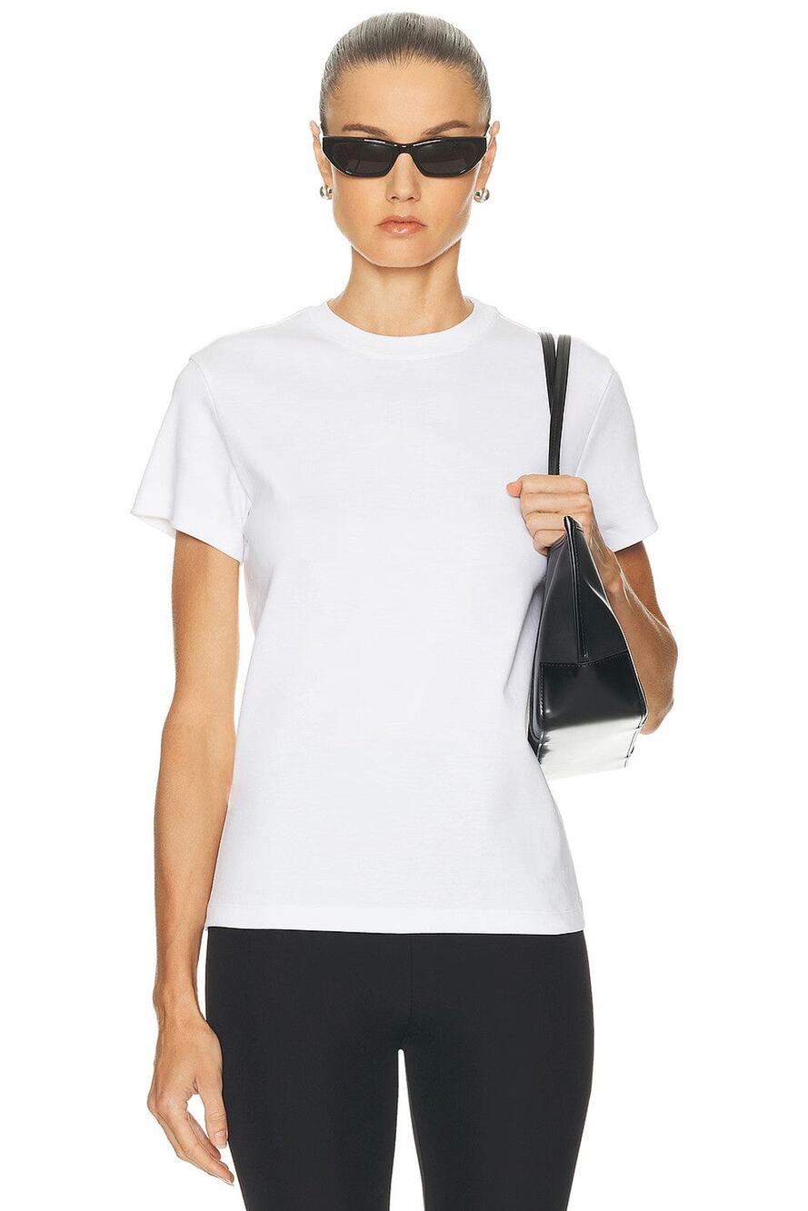 FLORE FLORE Monica Tee in White - XS